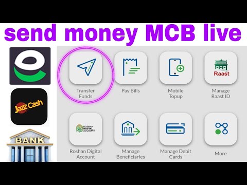 How to transfer money MCB live app to jazz cash | send money MCB live app to easy paisa