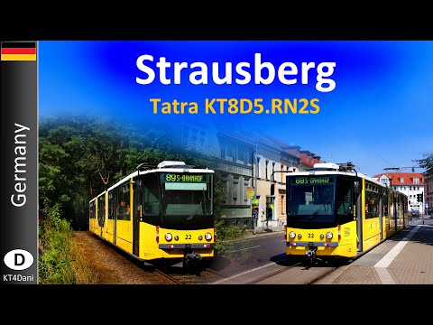 【4K】STRAUSBERG TRAM - Tatra KT8D5.RN2S  (2020)