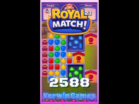Royal Match Level 2588 - No Boosters Gameplay