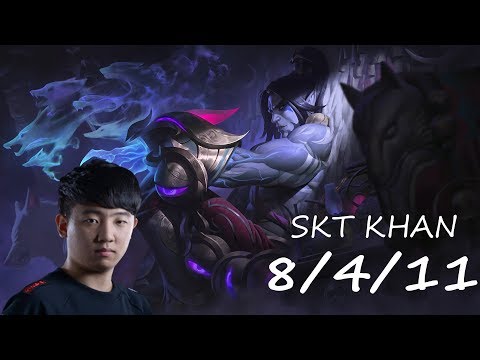 T1 Khan Stream: Khan Sylas KDA 8/4/11.