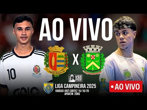 AO VIVO: Vargem Grande do Sul x Santa Bárbara | Liga Campineira de Futsal 2025 Sub-16