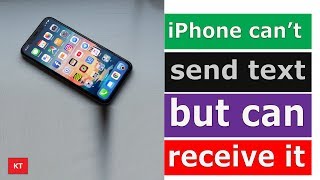 iPhone can not send text message but can receive it