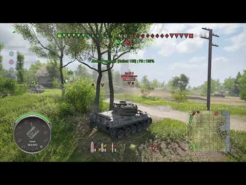 Hellcat 105, Ace Tanker (#50), 3k total damage (WOT Modern Armor - Battle Tier: VIII)