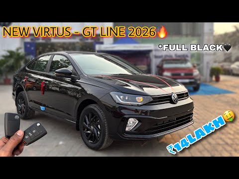 Volkswagen Virtus Facelift 2026🖤| Virtus GT Line New Model🔥 #vlog #volkswagen