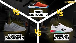 Nike Metcon 10 vs Reebok Nano X5 vs Adidas Dropset 3
