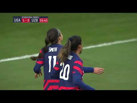 USWNT vs. Uzbekistan: Sophia Smith Third Goal - Apr. 9, 2022