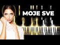 HAVA - Moje Sve karaoke instrumental piano cover, lyrics HAVA - Moje Sve karaoke instrumental piano cover, lyrics