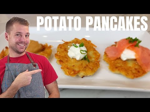 Traditional  Homemade Potato Pancakes / Polish Placki Ziemniaczane