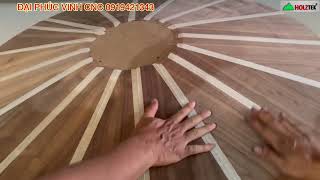 Máy dán veneer 3D hút chân không Holztek dán veneer cong