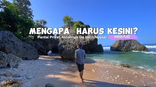 Download lagu AMAZING!! The Most Beautiful Beach with No People! PRINGJONO BEACH Gunung Kidul mp3