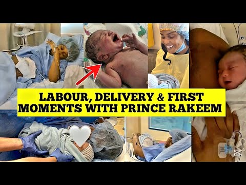 PRISCILLA OJO SHARES EMOTIONAL LABOUR AND DELIVERY VIDEOS | FIRST MOMENTS WITH PRINCE RAKEEM 