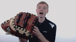 Video thumbnail: Wilson A2K 12.5" First Base Mitt: WTA2KRB181617