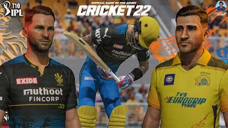 Kohli vs Stokes! - Royal Challengers Bangalore vs Chennai Super Kings - Cricket 22 T10 IPL 2023 #5