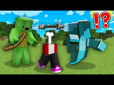 Funny Mikey - Ghost Speedrunner VS Hunter in Minecraft JJ and Mikey Challenge Pranks Cash and Nico - Maizen Zoey