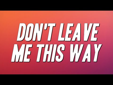 Harold Melvin & The Blue Notes - Don't Leave Me This Way ft. Teddy Pendergrass (Lyrics)
