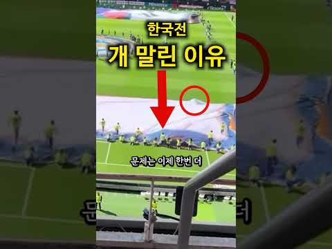 축구 한국전에서 벌어진 황당한 사건