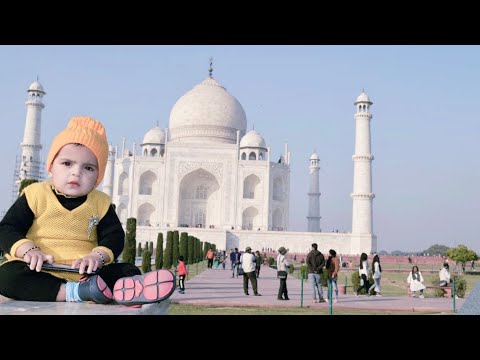 "The Taj Mahal " Radhika visit first time taj Mahal with har mom and dad.