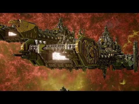 Battlefleet Gothic Armada - Space Marines vs Imperial Navy Skirmish gameplay