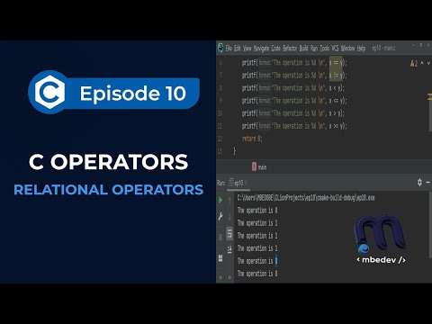 #10: Relational Operators in C | C Programming for Beginners