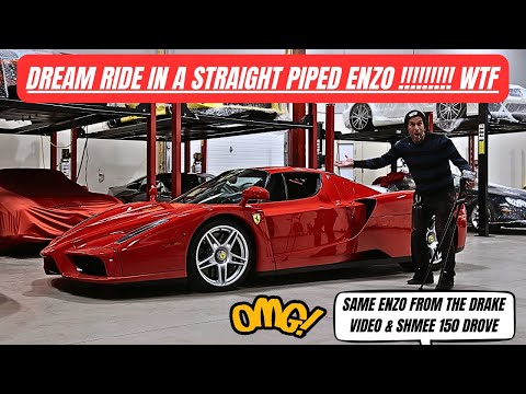 DREAM COME TRUE: RIDING IN A FULLY STRAIGHT PIPED FERRARI ENZO THAT WAS IN A DRAKE VIDEO !!!