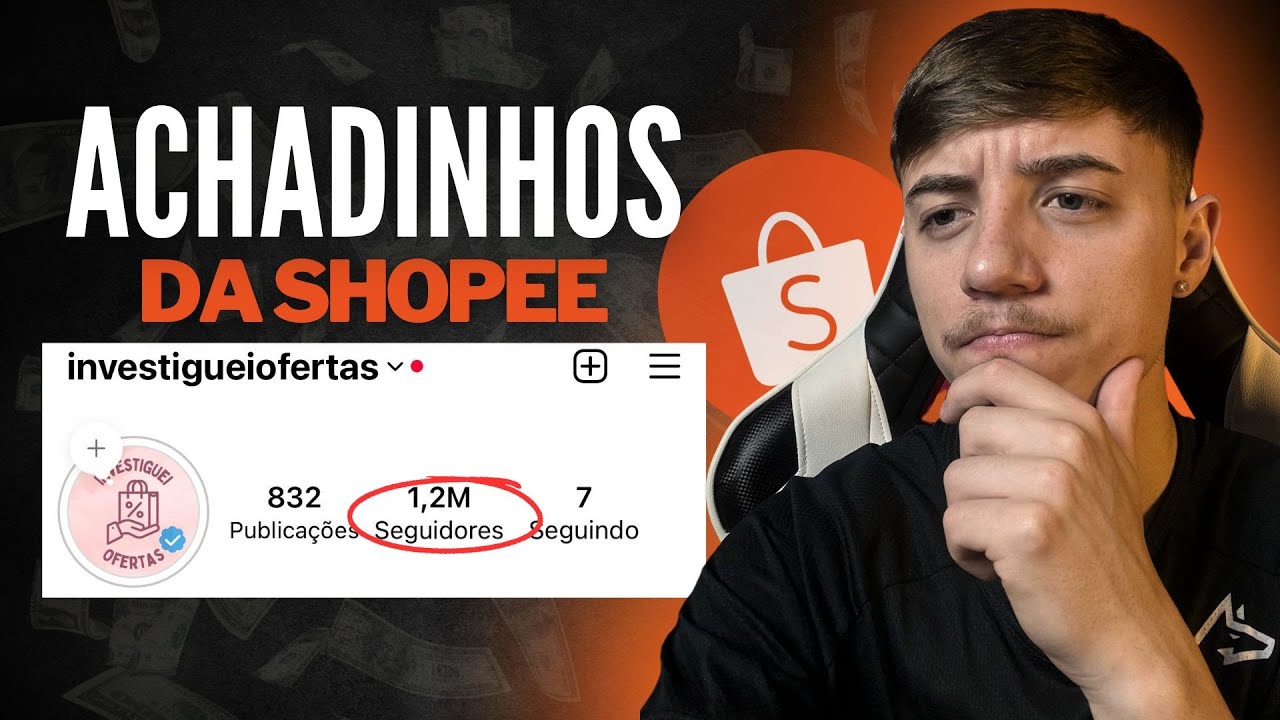 O'QUE NINGUÉM TE CONTA sobre como se tornar um TOP afiliado da SHOPEE com perfis de ACHADINHOS