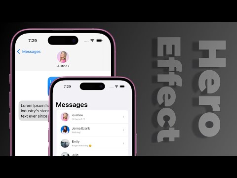SwiftUI Navigation Stack Hero Animation - iOS 17 & 18