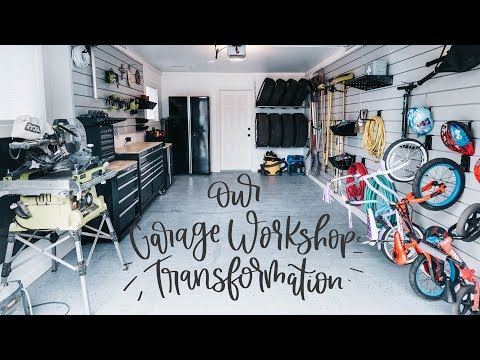 Reveal! Small Garage Workshop Tour - Storage + Finishing