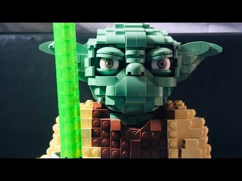 LEGO Star Wars Yoda Lightsaber. Stop motion animation #short