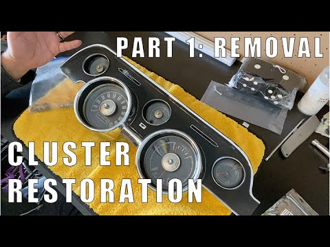 1967 68 Ford Mustang gauge restoration (Part 1: Removal coupe or fastback)