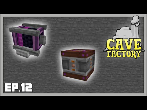 Minecraft Cave Factory - EP12 -  Creative Capacitor & Creative Motor!