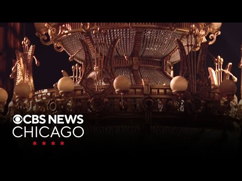 Behind the scenes of the chandelier from "The Phantom of the Opera"