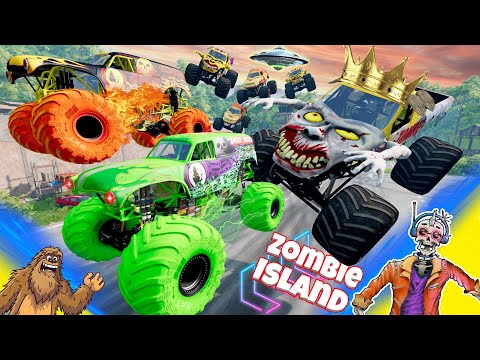 Monster Jam INSANE Zombie Island Adventure #47 | Racing, Freestyle, and High Speed Jumps