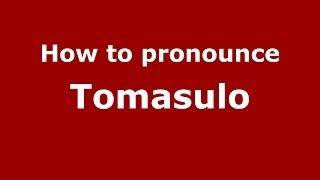 How to pronounce Tomasulo