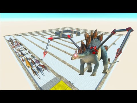 ESCAPE FROM ALIEN STEGOSAURUS - Animal Revolt Battle Simulator
