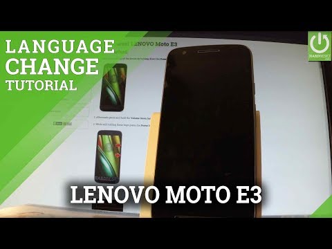 LENOVO Moto E3 Change Language / Set Up Android Langauge