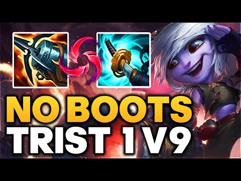 I accidentally 1v9'd without buying Boots - Tristana ADC Gameplay