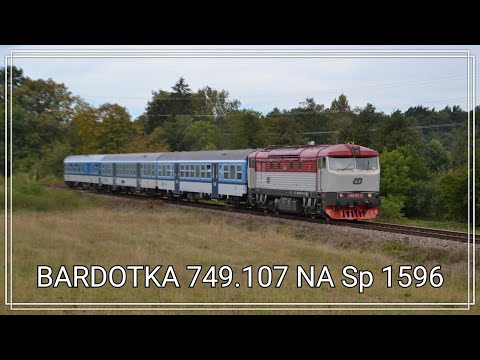 ČD 749.107 - Sp 1596 „Cyklo Brdy“ - Bezdědovice - 3.10.2020