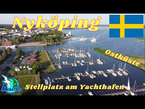 SCHWEDEN - mit dem Wohnmobil nach Nyköping - hier kann man auf dem Wasser laufen - Schlafen am Hafen