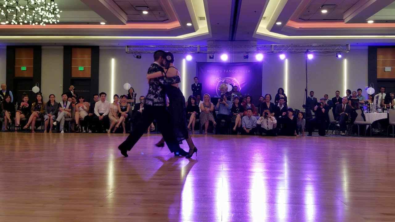 Ezequiel Jesus Lopez and Camila Alegre - performance at Nora's tango week on July 6, 2019 (1 of 2)