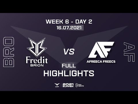 BRO vs AF Highlights ALL GAMES LCK Summer Split 2021 W6D2 | Fredit BRION vs Afreeca Freecs