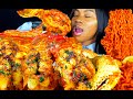 KING CRAB SEAFOOD BOIL MUKBANG SPICY SEAFOOD BOIL 2x SPICY NOODLES MUKBANG ASMR EATING FOOD