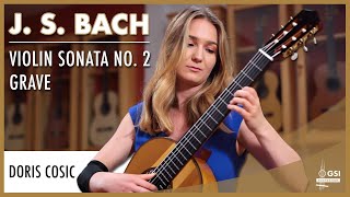 Video thumbnail for J.S. Bach's "Violin Sonata No. 2: Grave" performed by Doris Ćosić on a 2023 Andrea Tacchi guitar by Guitar Salon International