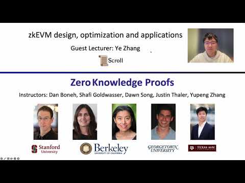 ZKP MOOC Lecture 12: zkEVM Design, Optimization and Applications