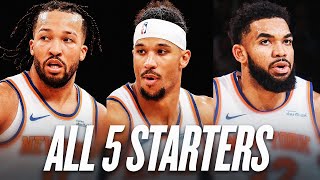 Karl-Anthony Towns - OG Anunoby - Jalen Brunson - Mikal Bridges - Josh Hart - New York Knicks