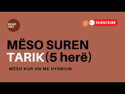Sure Tarik - 5 herë - Mëso Kur`an me Hysniun