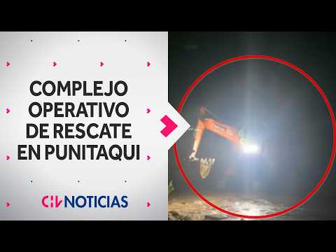 CON RETROEXCAVADORA: Así fue el rescate de una persona atrapada en Punitaqui - CHV Noticias