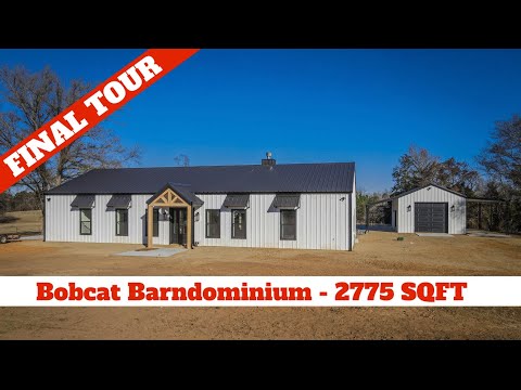 Bobcat Barndominium - 2,775 sqft - 3 Bedroom - 3 bath - Barndominium Tour