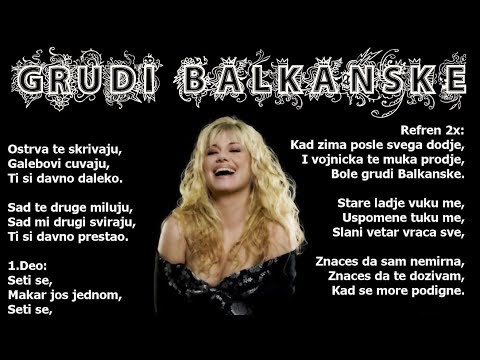 ZORANA PAVIĆ & DREAM TEAM - GRUDI BALKANSKE | LYRIC VIDEO