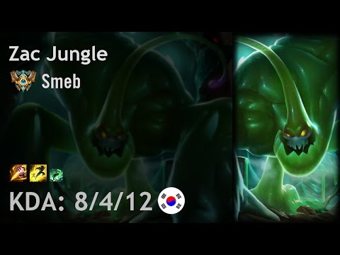 Zac Jungle vs Lucian - Smeb - KR Challenger Patch 7.7