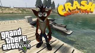 GTA 5 Mods - CRASH BANDICOOT MOD (GTA 5 Mods Gameplay)
